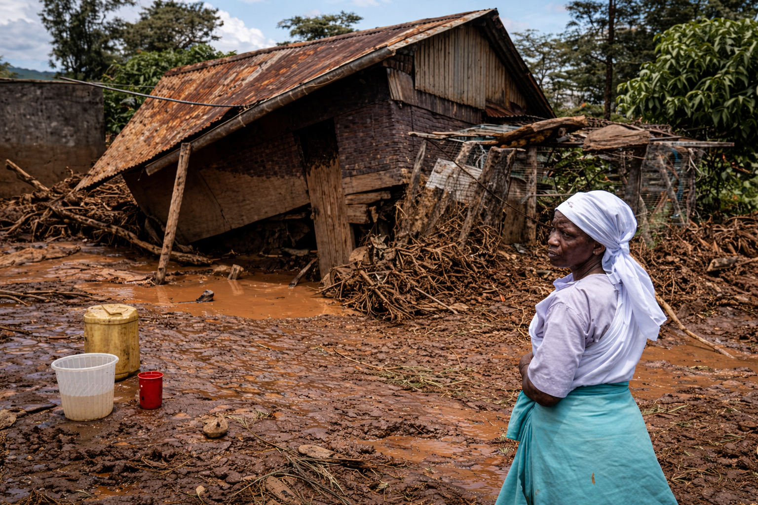 Smallholder farmer harvesting crops in Western Kenya